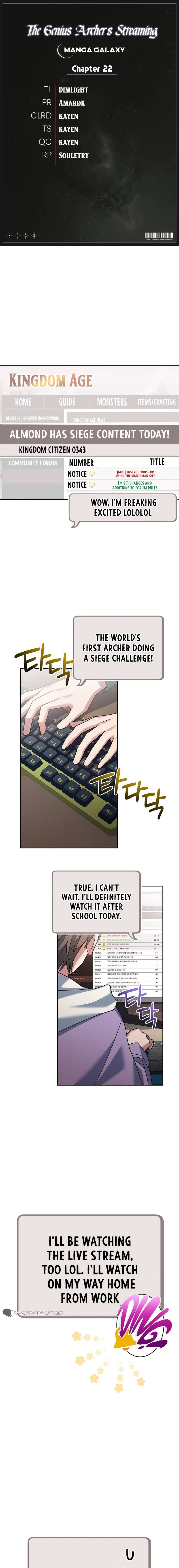 Genius Archer’s Streaming Chapter 22 - Page 1