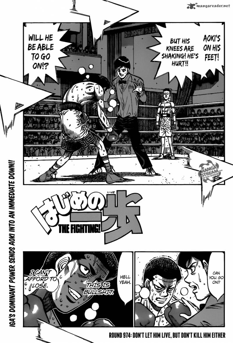 Hajime no Ippo Chapter 974 - Page 1